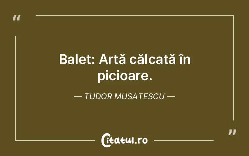 Citat Tudor Musatescu - citate viata