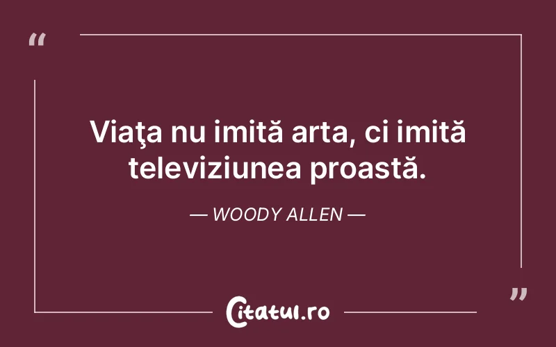 Citat Woody Allen - citate viata