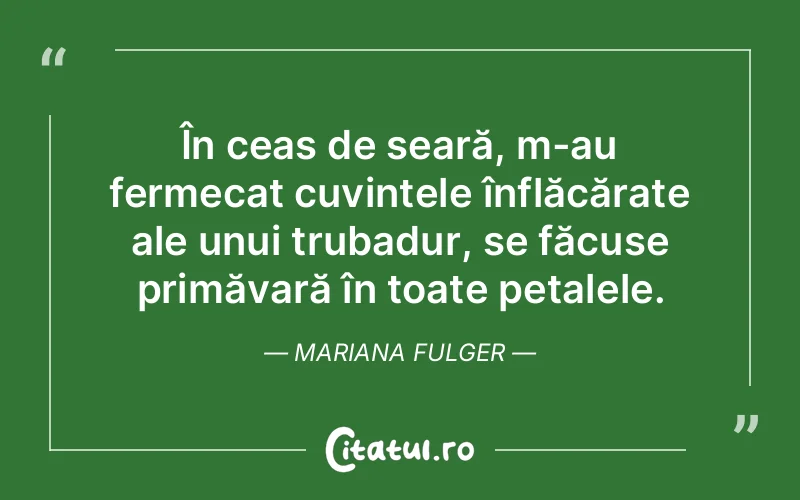Citat Mariana Fulger - citate viata