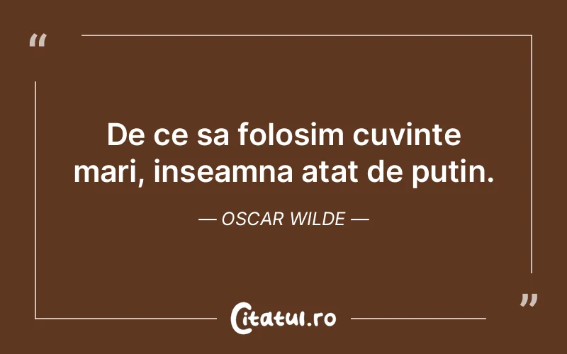 Citat Oscar Wilde - citate viata