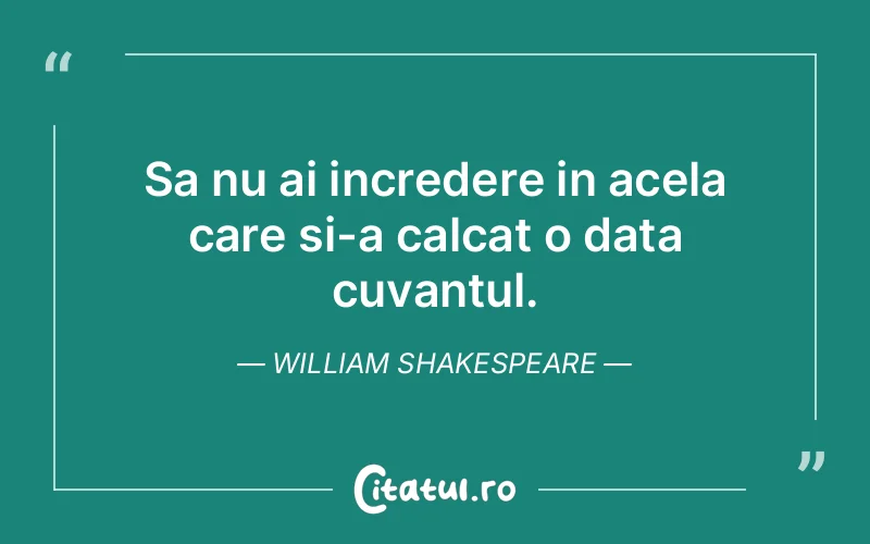 Citat William Shakespeare - citate viata