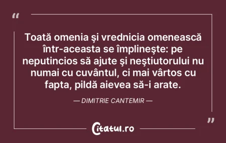 Cuvintele sunt medicii minţilor bolnave...