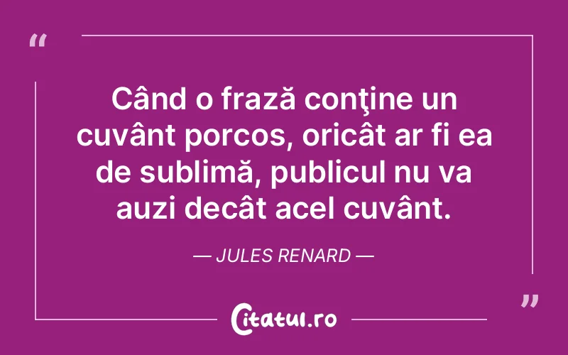 Citat Jules Renard - citate viata
