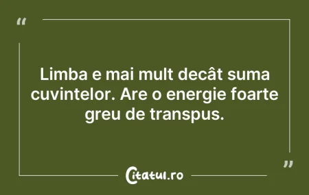 Uneori ne lovim de cuvintele celorlalţi... Uneori ne lovim de cuvintele celorlalţi...