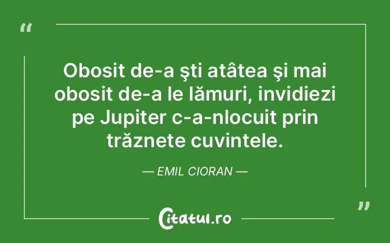 Citat Emil Cioran - citate viata