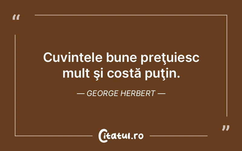 Citat George Herbert - citate viata
