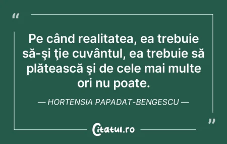 Adesea m-am gândit la o morală care s-...