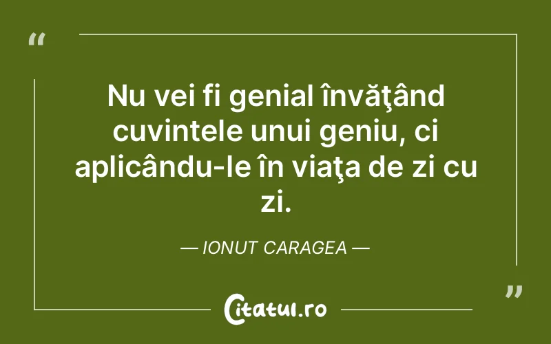 Citat Ionut Caragea - citate viata