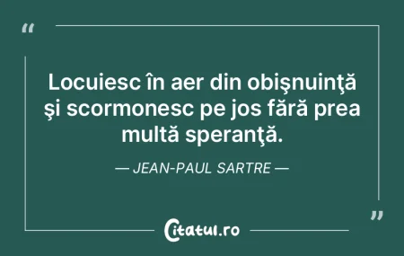 Voiam să trăiesc în plin eter, printr...