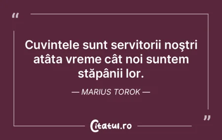 Vorbele pot răni mai profund decât ac�...