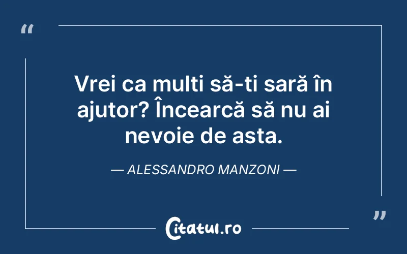 Citat Alessandro Manzoni - citate viata