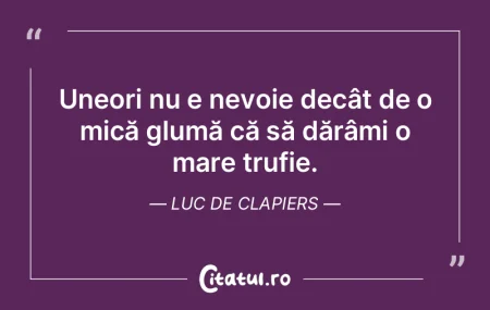 Nu poți scăpa de necesitate, o poți d...