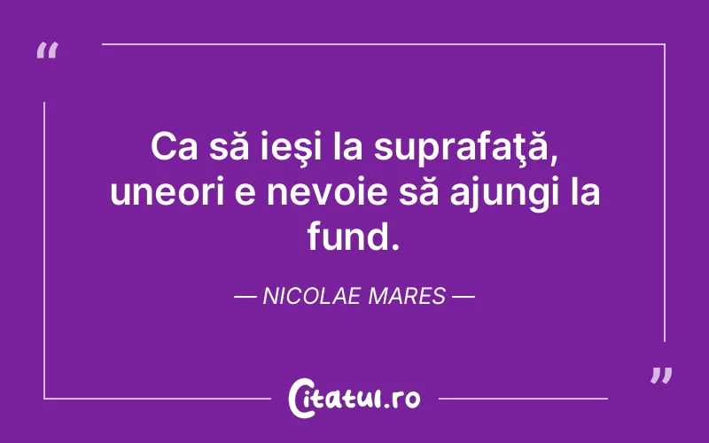 Citat Nicolae Mares - citate viata