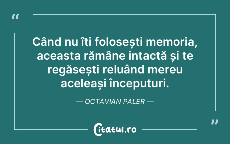 Citat Octavian Paler - citate viata