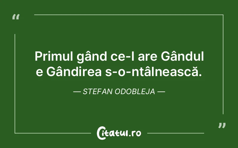 Citat Stefan Odobleja - citate viata