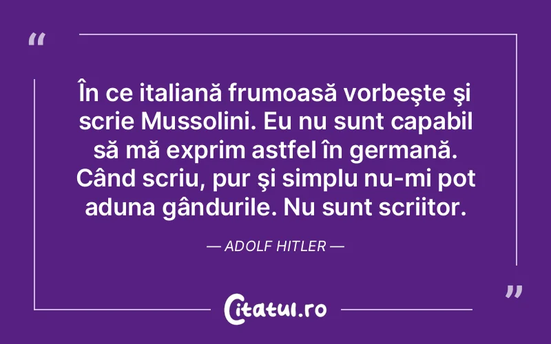 Citat Adolf Hitler - citate viata