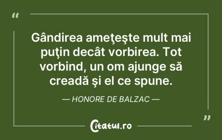 Hrăneşte-ţi mintea cu gânduri înalt...