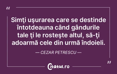 Gandurile reprezinta avampremiera faptel...