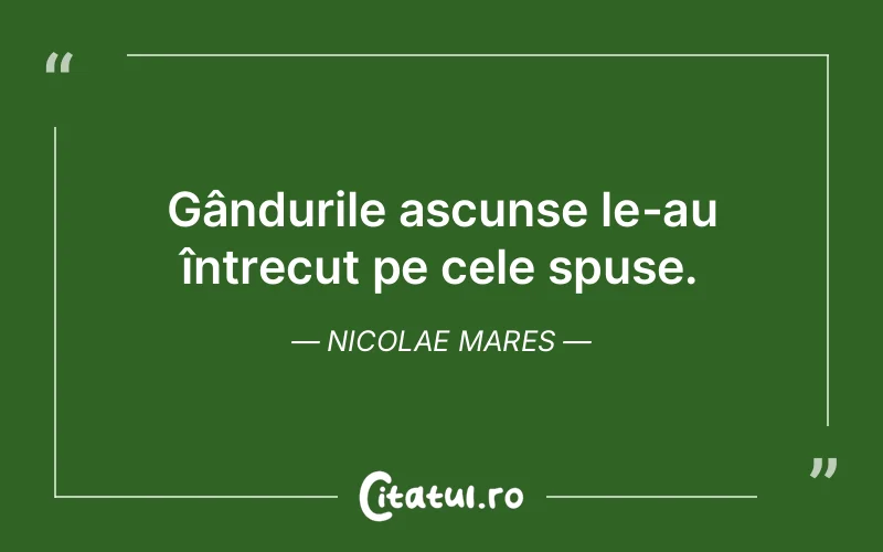 Citat Nicolae Mares - citate viata