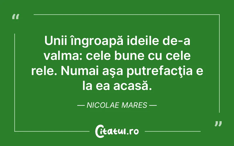 Citat Nicolae Mares - citate viata