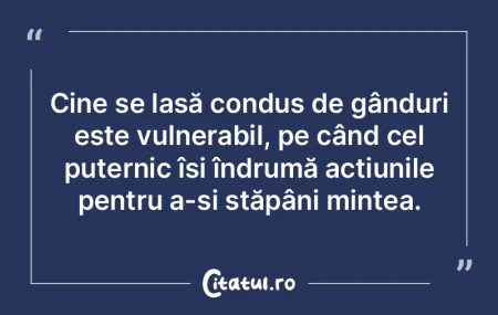 Cum îţi sunt gândurile, aşa îţi es... Cum îţi sunt gândurile, aşa îţi es...