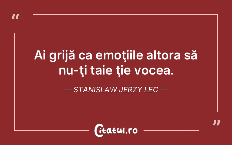 Citat Stanislaw Jerzy Lec - citate viata