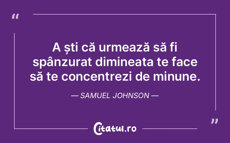 Citat Samuel Johnson - citate viata