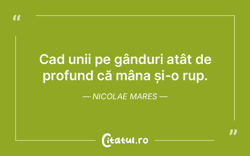 Citat Nicolae Mares - citate viata