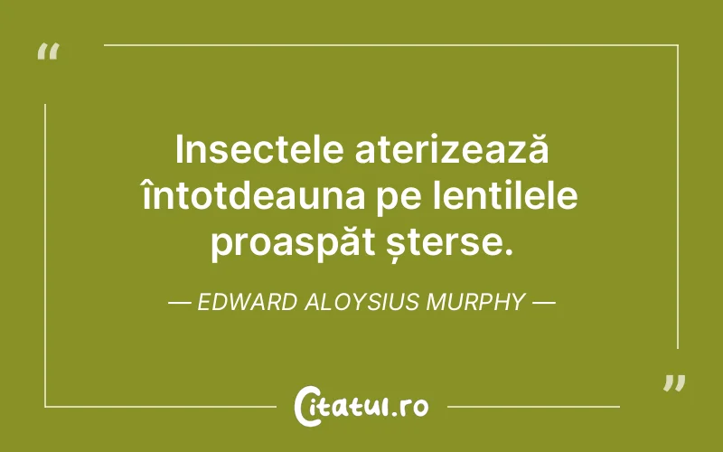 Citat Edward Aloysius Murphy - citate viata