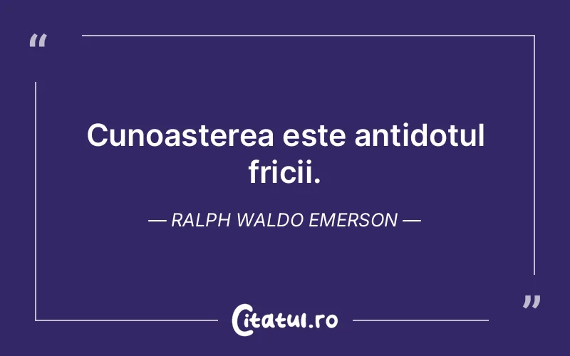 Citat Ralph Waldo Emerson - citate viata