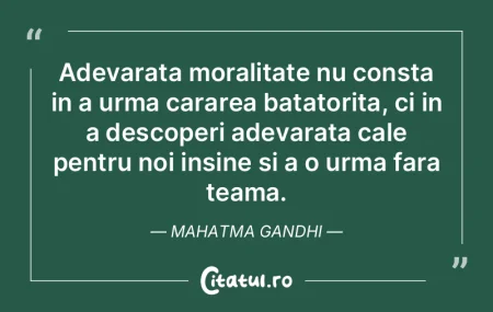 Teama nu este dusmanul tau, ci slabiciun...