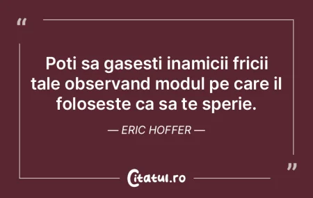 Iti voi arata frica intr-o mana plina de... Iti voi arata frica intr-o mana plina de...