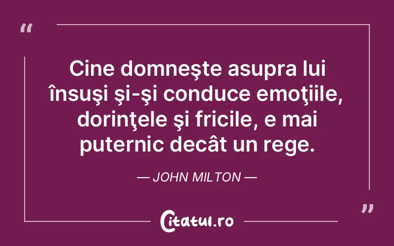 Citat John Milton - citate viata