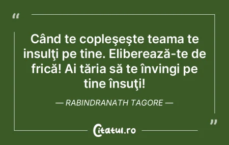 Întotdeauna fă ceea ce îţi e frică ... Întotdeauna fă ceea ce îţi e frică ...