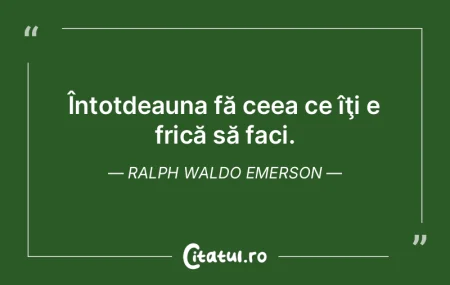 Două rele trebuie retezate: teama de o ...