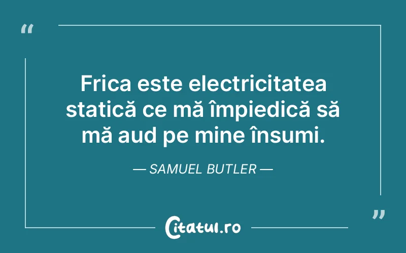 Citat Samuel Butler - citate viata