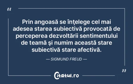 Celui căruia îi este teamă orice îl ...