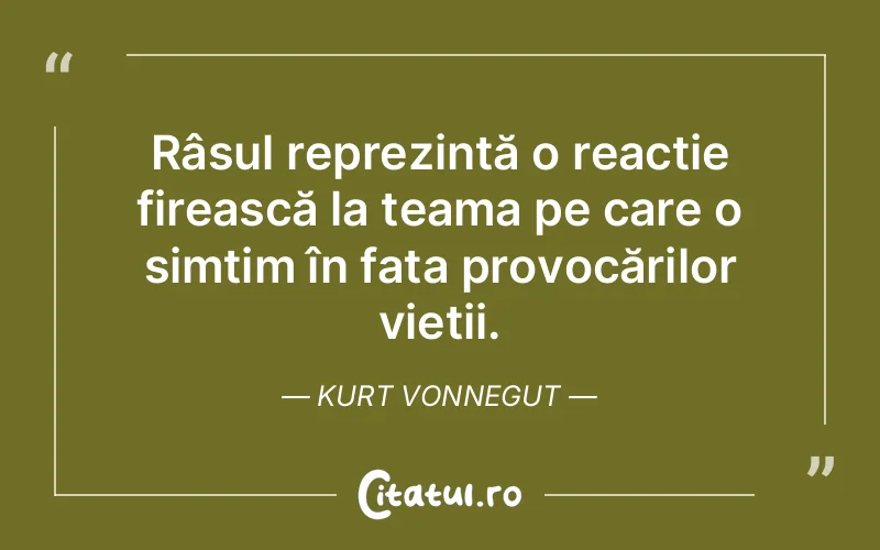 Citat Kurt Vonnegut - citate viata