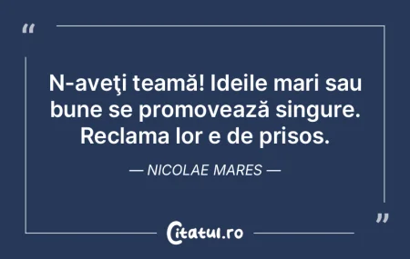 Frica nu este niciodată un motiv pentru... Frica nu este niciodată un motiv pentru...