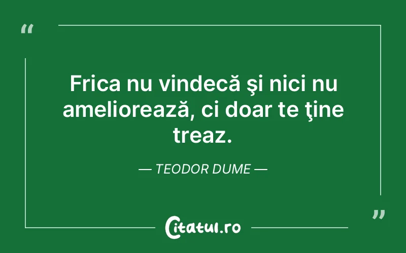 Citat Teodor Dume - citate viata