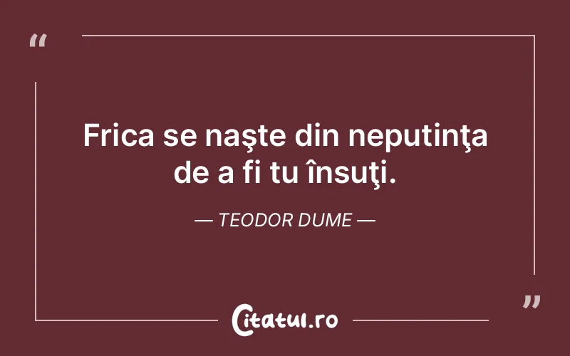 Citat Teodor Dume - citate viata