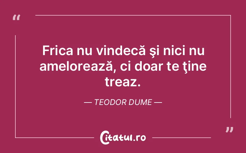 Citat Teodor Dume - citate viata