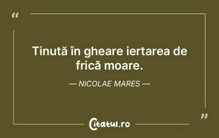Frica ucide tot. Adică: neputința, put...