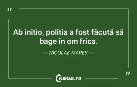 Când ajung la înaintare, ura și frica...