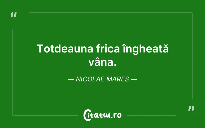 Citat Nicolae Mares - citate viata