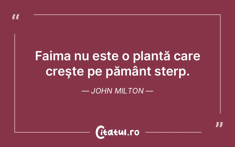 Citat John Milton - citate viata