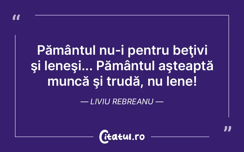 Citat Liviu Rebreanu - citate viata