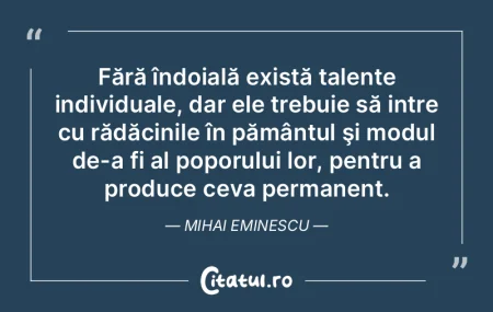 Invidia, viciu neputincios, nu se poate ...