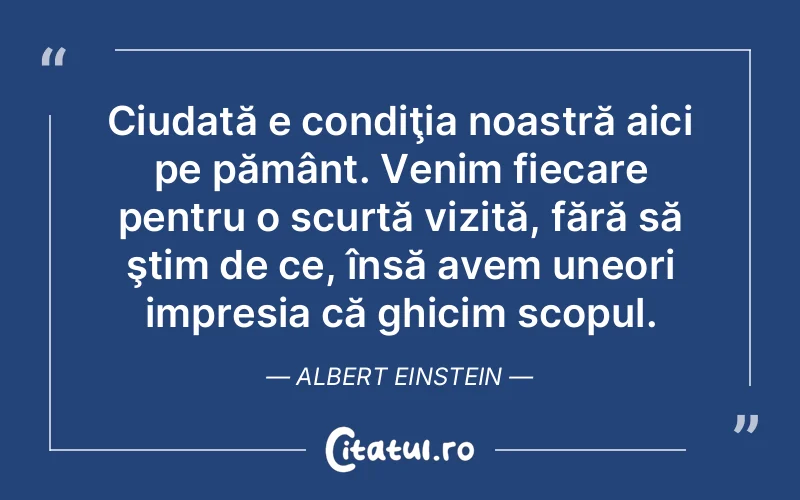 Citat Albert Einstein - citate viata