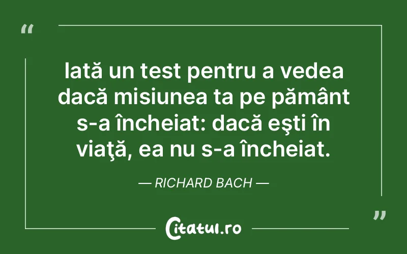 Citat Richard Bach - citate viata